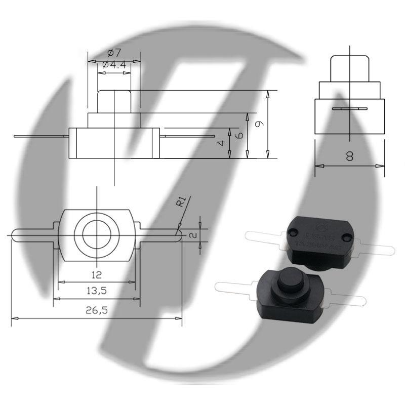 12x12 LED Flashlight Desk Lamp with Self-Locking Power Switch