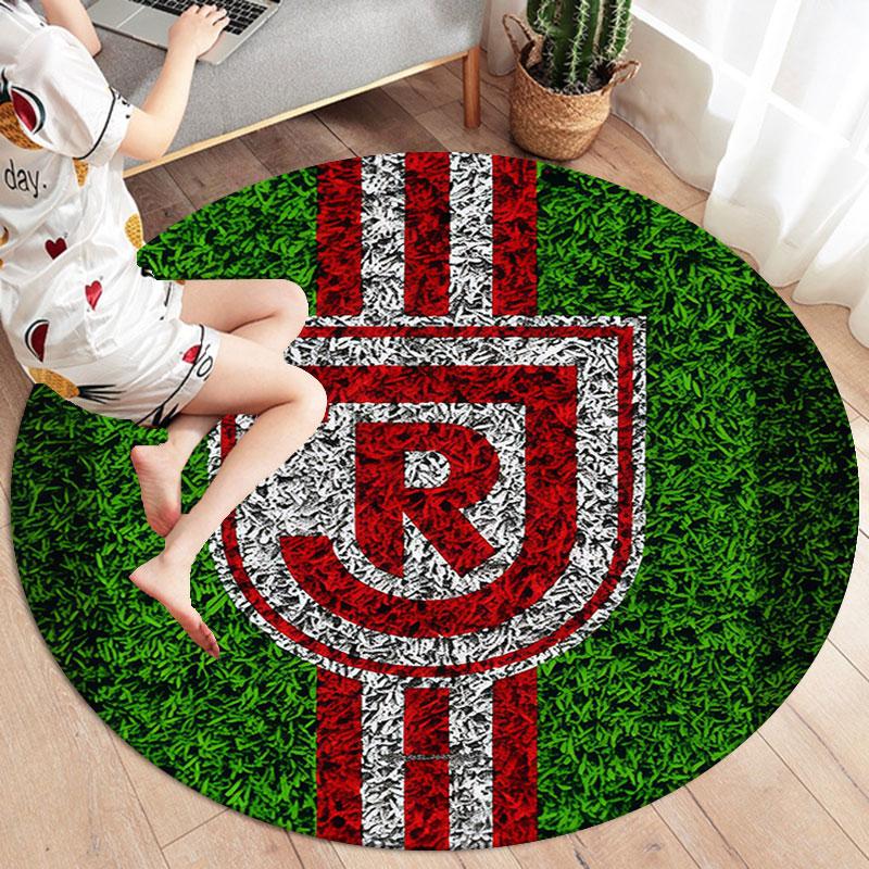SSV Jahn Regensburg Round Area Rug,Carpet Rug for Living Room Bedroom Sofa Playroom Decor,Non-slip Floor Mat