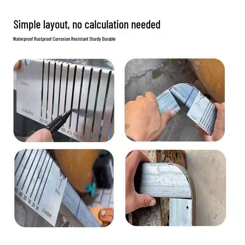 Square Tube Bending Scriber: 90° and 45° Arc Angle Marking Tool