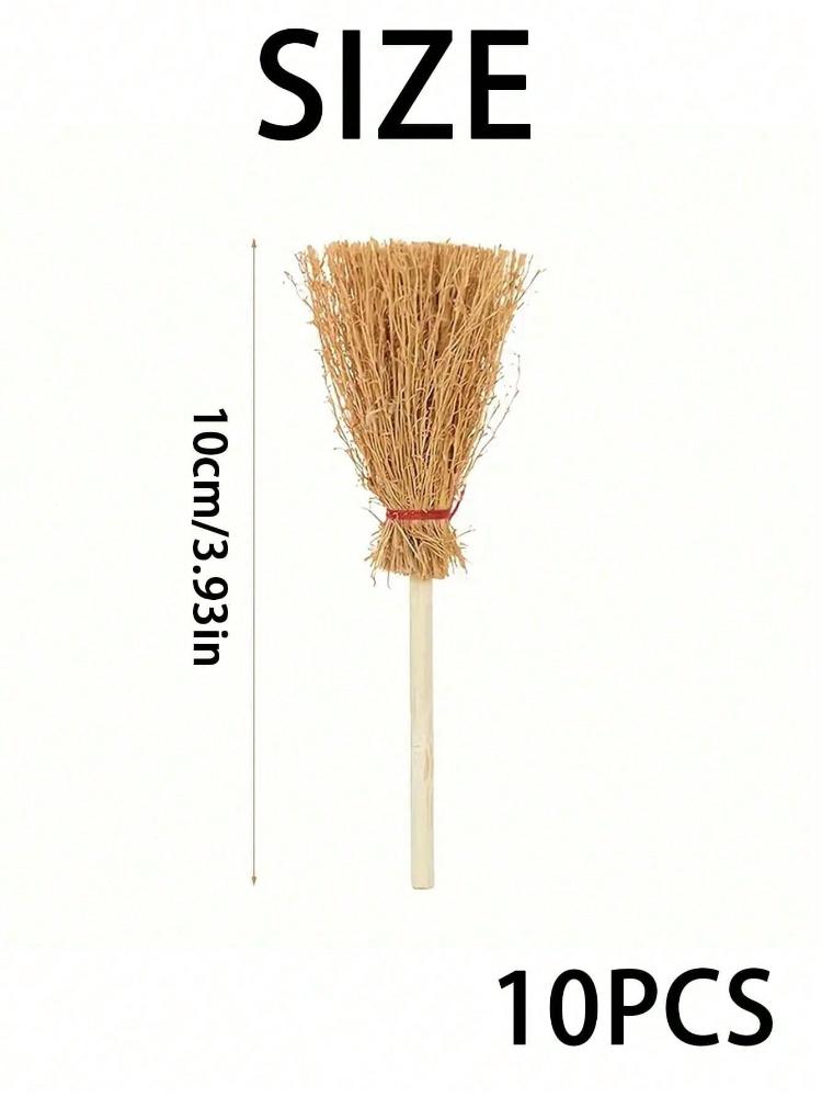 

10 шт. Хэллоуинские метлы, мини-метлы, Хэллоуинские украшения, осенние украшения, украшения для комнаты, украшения для кухни S