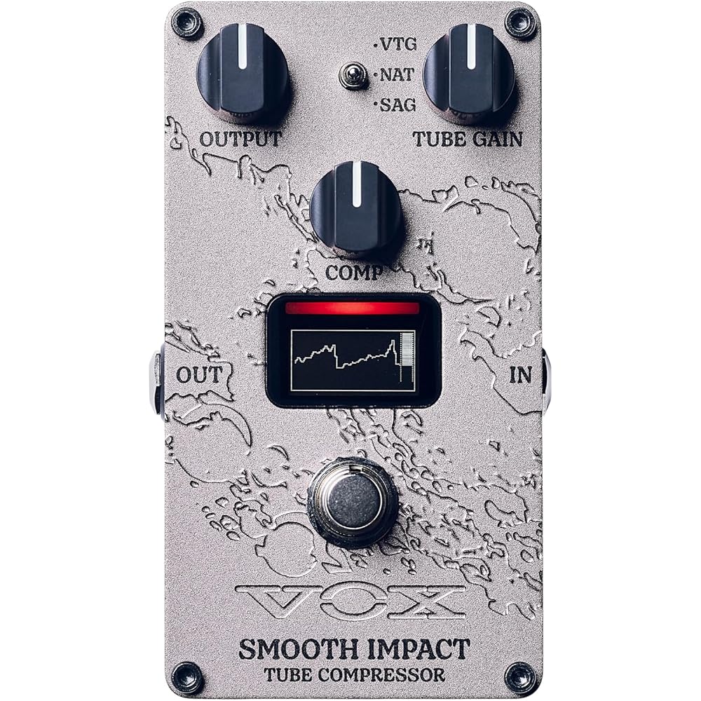 Vox Smooth Impact Compressor Guitar Effects Pedal Nutube Equipped Vacuum Tube Valvenergy 2nd VE-SI