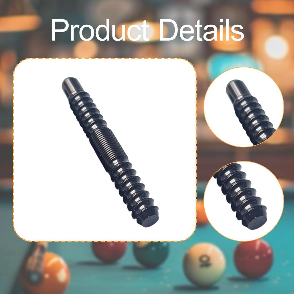 Billiard Cue Joint,3/8 * 8,Aluminum Alloy,Screws,Hardware Replacement Billiards Accessories Shaft Fittings Quickly Lock Joint