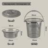 ZISIZ Extra Large Thickened Transparent Water Bucket with Lid