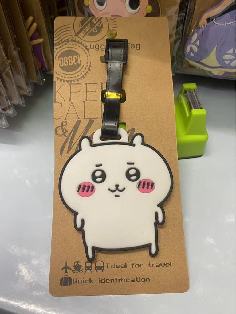 Chiikawa Cute Bear & Hachi Usagi Luggage Tag PVC Pendant