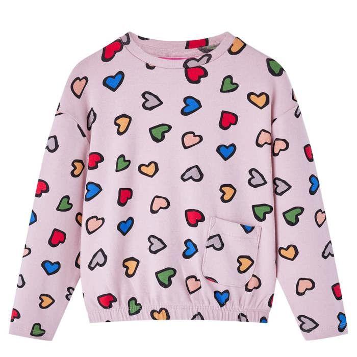 Sweatshirt pour enfants rose 92/104/116/128/140