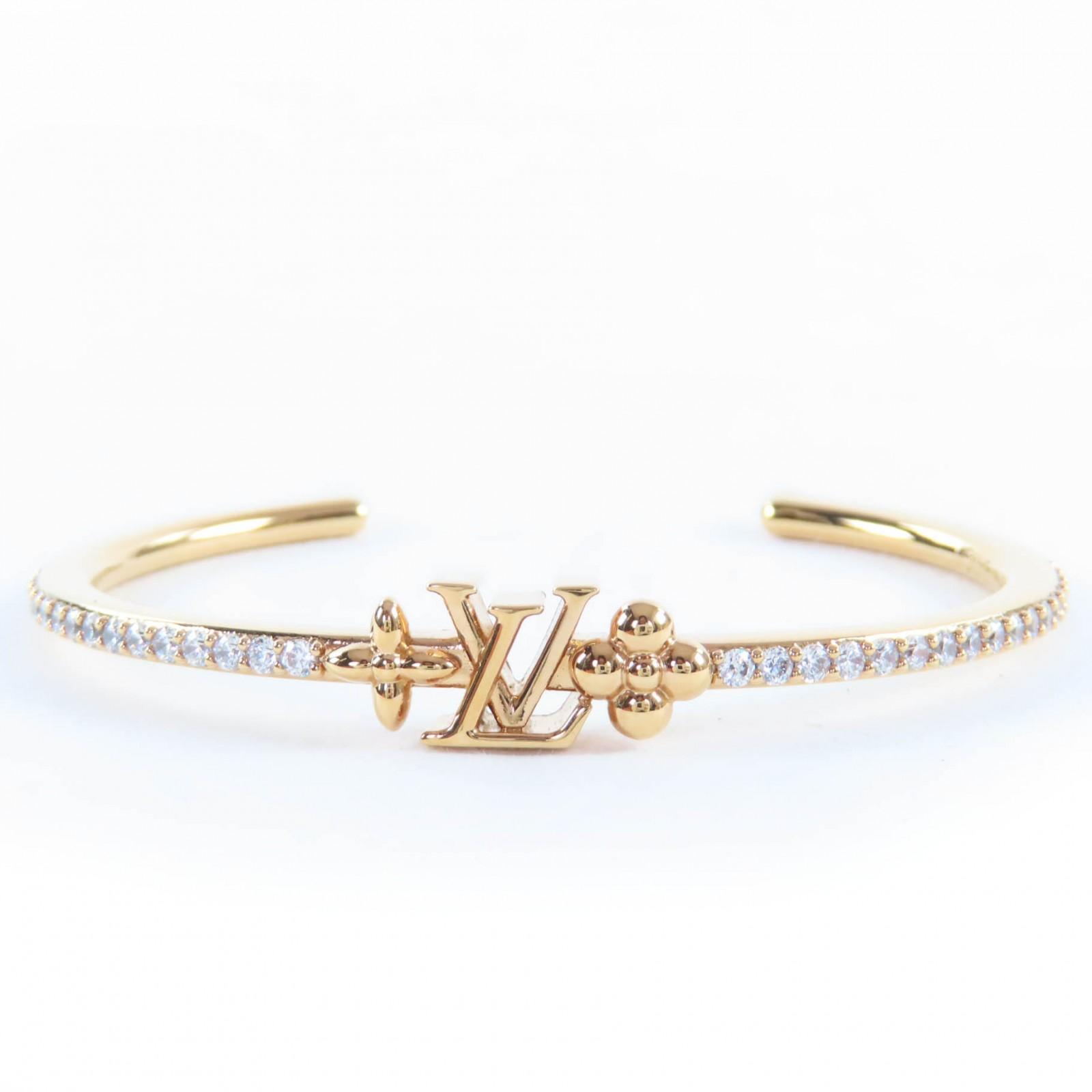 

Excellent LOUIS VUITTON bracelet Rigid LV Iconic Bracelet gold Women S M1315S Used