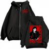 Re del Pop Michajackson Era Bad Felpa con Cappuccio e Zip Uomo Donna Harajuku Streetwear Giacca Felpa Pile Casual Zip-Up Pullover