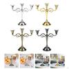 3 Arm Candelabra Candle Holder Candles Stand Candlestick for Anniversary Valentine