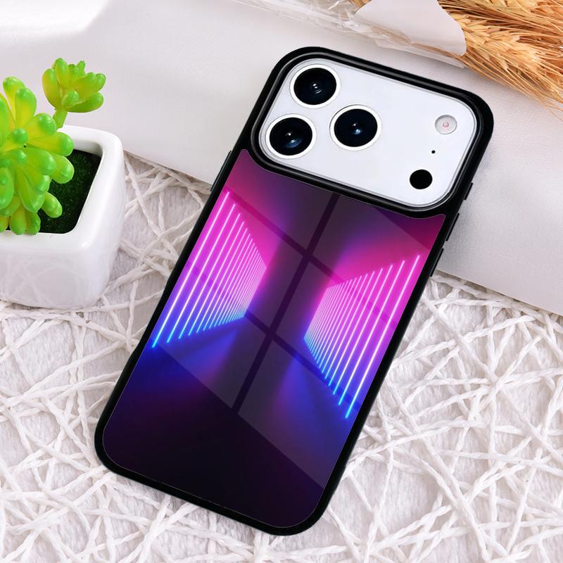 Neon Light Shockproof Phone Case for iPhone 17 Air 16e 15 11 12 14 13 Pro Max Cover Coque