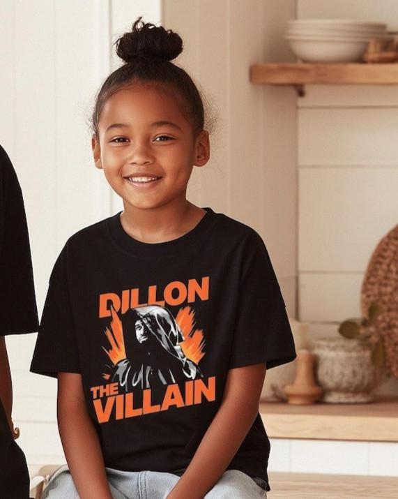 Dillon The Villain Brooks YOUTH TShirt Villain Era Sports YOUTH Shirt for Kid Unisex T-Shirt XXXL