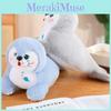 Adorable Sea Lion Plush Toy For Kids Featuring Soft Short Plush Material In Pink Grey And Blue