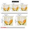2pcs 2D flat printing Party Curtains Melon All You Can Eat 100% Polyester Without Electricity Festive Holiday for Holiday