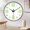 12-Inch Silent Luminous Wall Clock - Creative Fluorescent Bedroom Décor