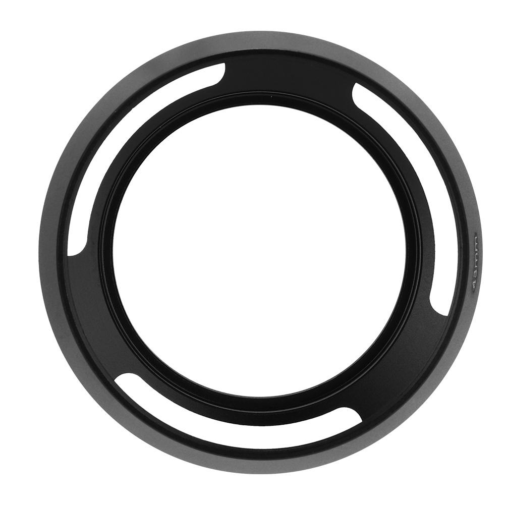 Universal Aluminium Alloy Hollow Camera Lens Hood Sunshade Cover Protector