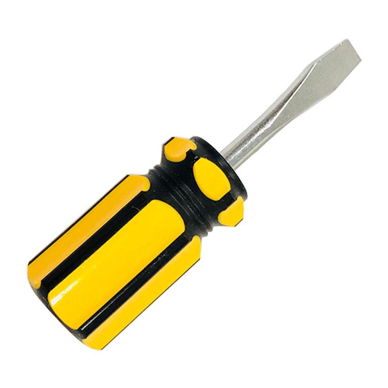 Crystal Stripe Screwdriver Set: Radish Head Phillips & Flathead, Small Screwdriver, Two-Color Handle Radish head red dual-purpose screwdriver