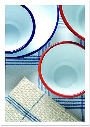 Posh Living PL Enamel Saucepan, Milk Pan, White, 680