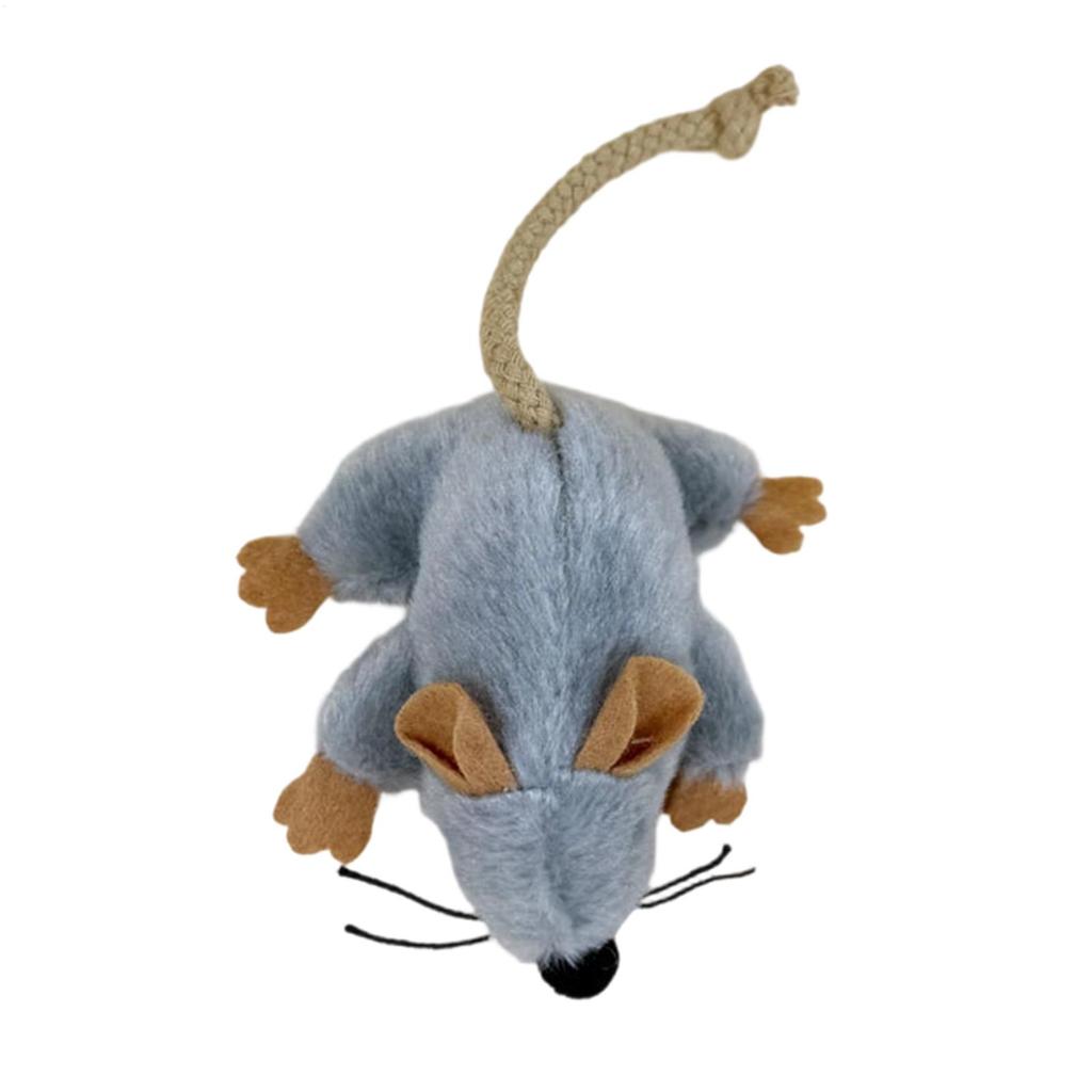 Cat Toy Mouse Built-in Sound Compact Play Game Stuffed Cat Toys for Daily Ground Home Indoor Outdoor Birthday Holiday Pet