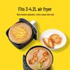 Oil-Absorbing, Heat-Resistant Air Fryer Silicone Paper Plates