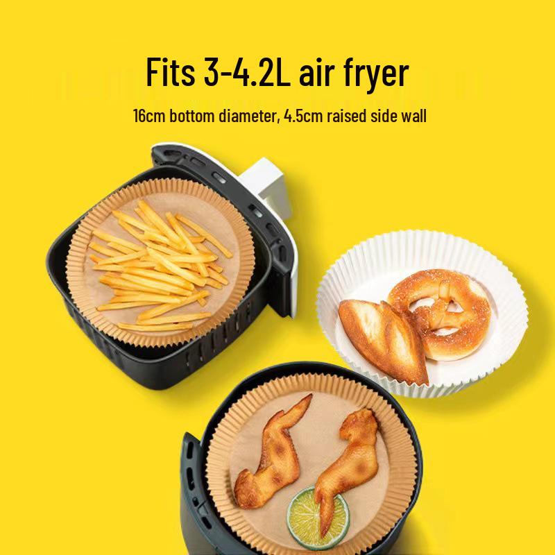 Oil-Absorbing, Heat-Resistant Air Fryer Silicone Paper Plates