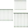 Lot of 30 Pink Fiberglass Plant Stakes – 10×17 / 10×27 / 10×37 Cm, Supports for Orchids and Flowers