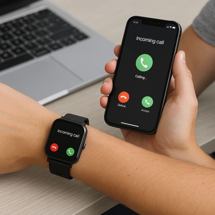 Montre Connectée Multifonctions Écran Tactile 46mm, Suivi Sommeil/Activité Physique, Notifications Smartphone