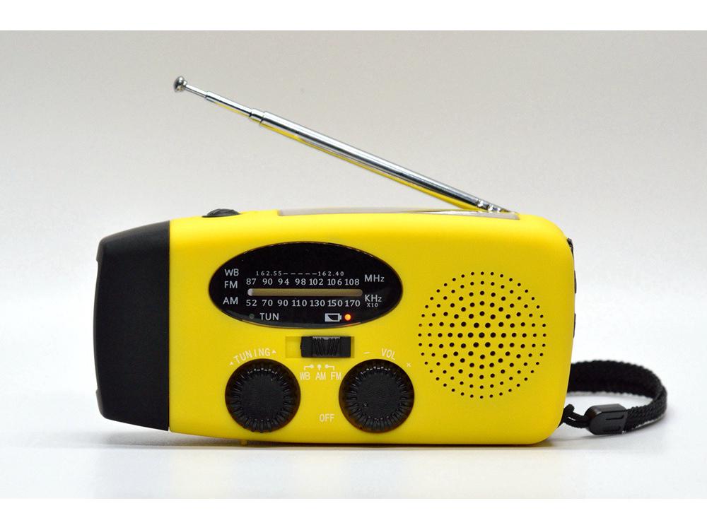 Hand-Crank Solar Emergency Radio with Light Function
