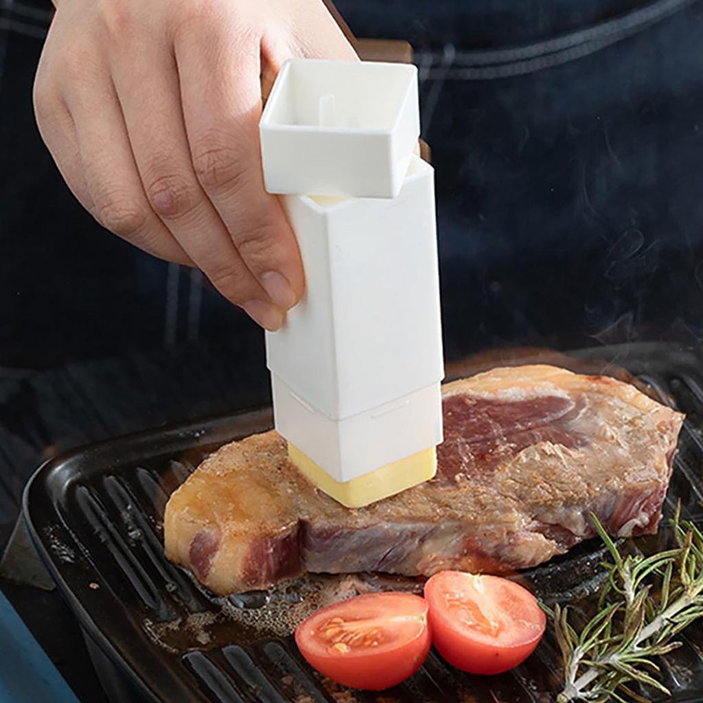 Butter Dispenser with Lid, Adjustable Dosage Control, Dishwasher Safe, Upgraded Butter Spreader, Perfect for Pancakes, Waffles