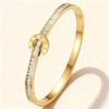 Four-Leaf Clover Titanium Steel Bracelet - Colorfast & Versatile Jewelry