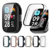 PC+Glass Protective Case For Redmi Watch 3 Active/Lite Full Screen Protector Shell Bumper Cover