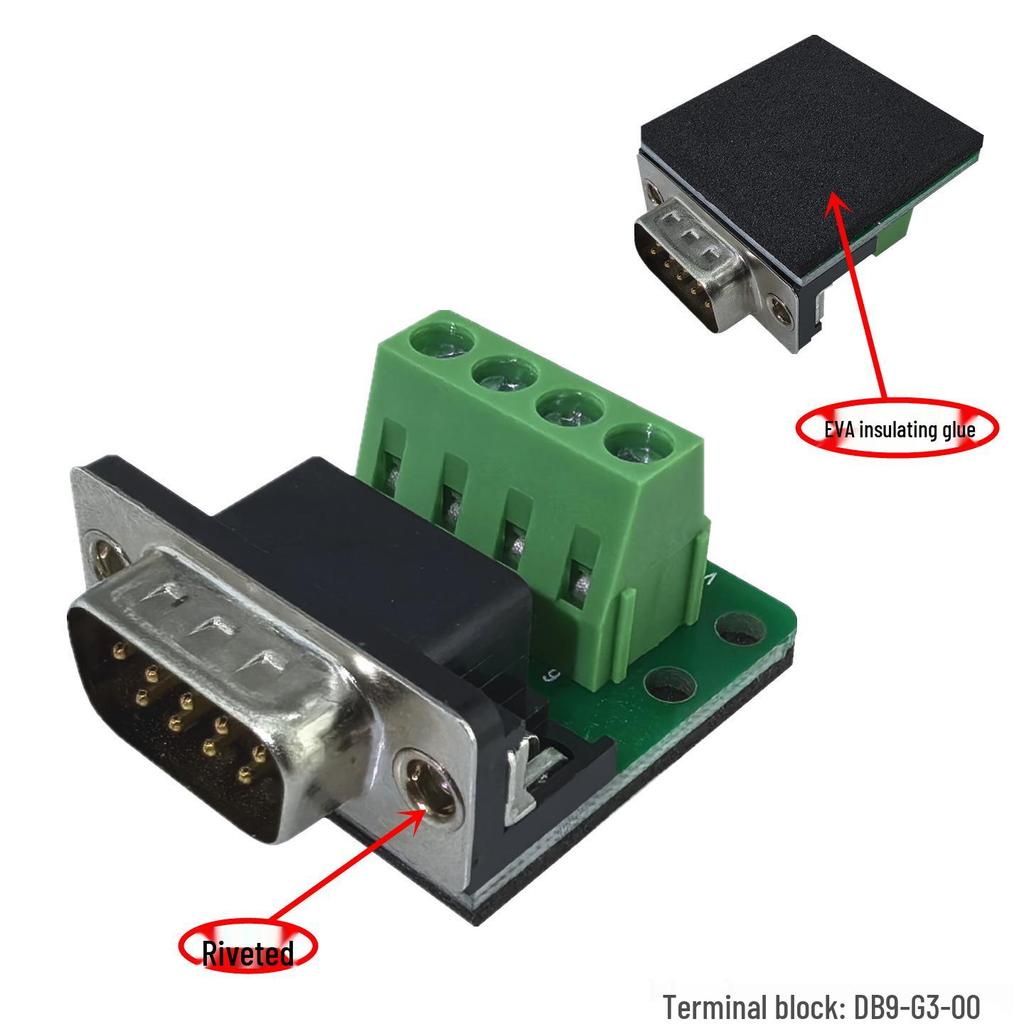 DB9-G3 Male Terminal Block: 232 To 485 Serial Port Adapter with 1/2/5/6 Pin Options