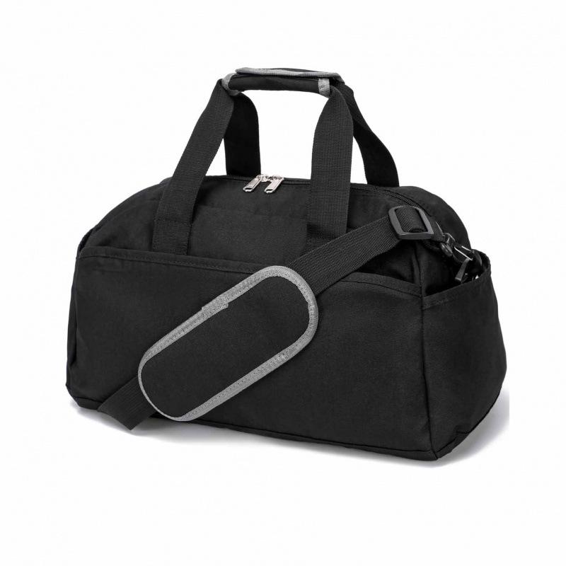 Small Lightweight Gym Bag, Portable Mini Duffle Bag For Travel Sports Men Women 14”(L)x8”(W)x8”(H) чёрный
