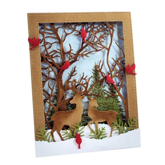 Elk Deer Metal Cutting Dies DIY Scrapbooking Emboss Paper Cards Punch Stencil