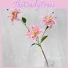 Artificial Lilium Brownii Var Viridulum Flower Garland For Wedding Decor And Photography Props With Handmade Silk Material