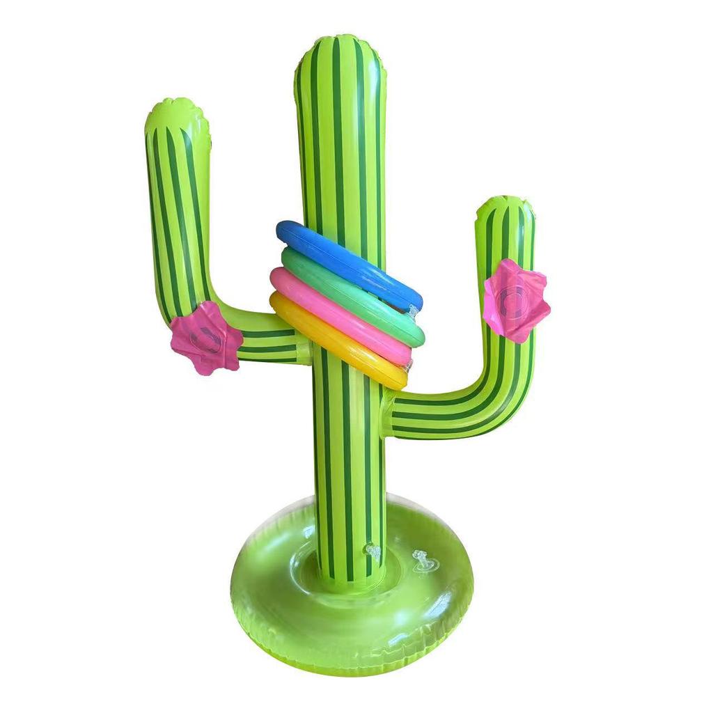 Inflatable PVC Cactus Ring Toss Game Toy