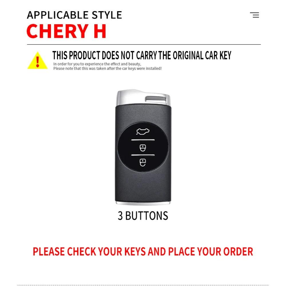Zinc Alloy Car Remote Key Case Cover Shell Fob for Chery Tiggo 4 5X 7 Pro 8 Exeed Txl Tx Lx ARRIZO7 E3 E5 A3 A5 Tiggo 3 5 3X