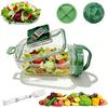 Contenitore Portatile in Plastica per Insalata All-In-One con Contenitore Ermetico per Avena Riutilizzabile Mantieni Fresco Ciotola per Insalata Fresca Meal Prep
