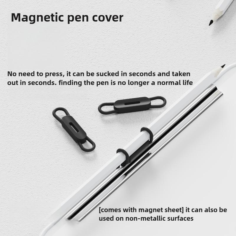 Flexibler magnetischer Silikon-Stifthalter, wiederverwendbar, verstellbar, für Bürotisch, Kühlschrank, Whiteboard, Zubehör
