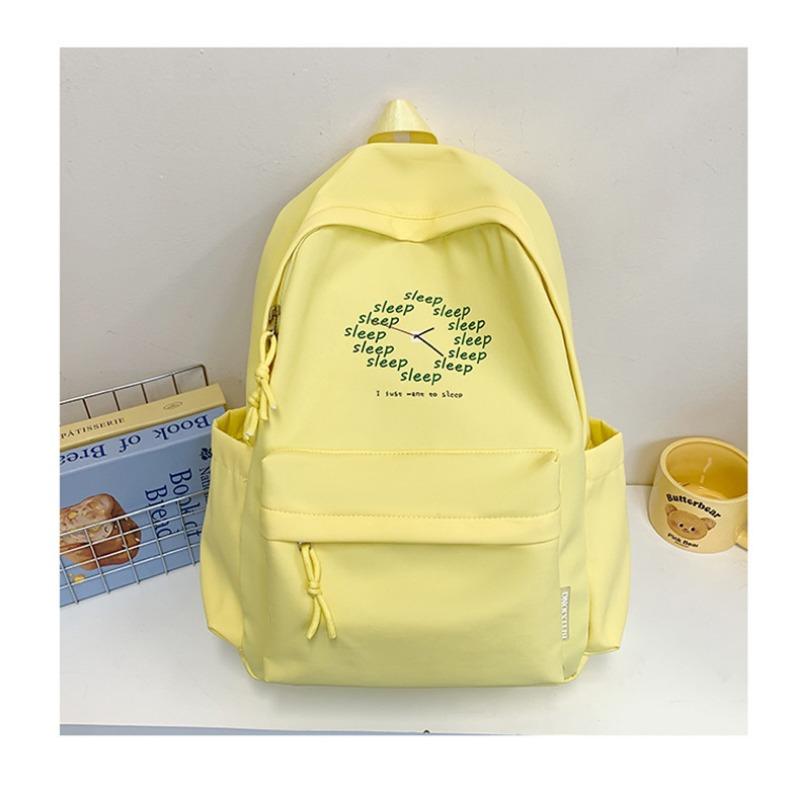 School Bag New Fresh and Sweet Dopamine Candy Color Backpack Junior High School Students Lightweight Large Capacity Backpack