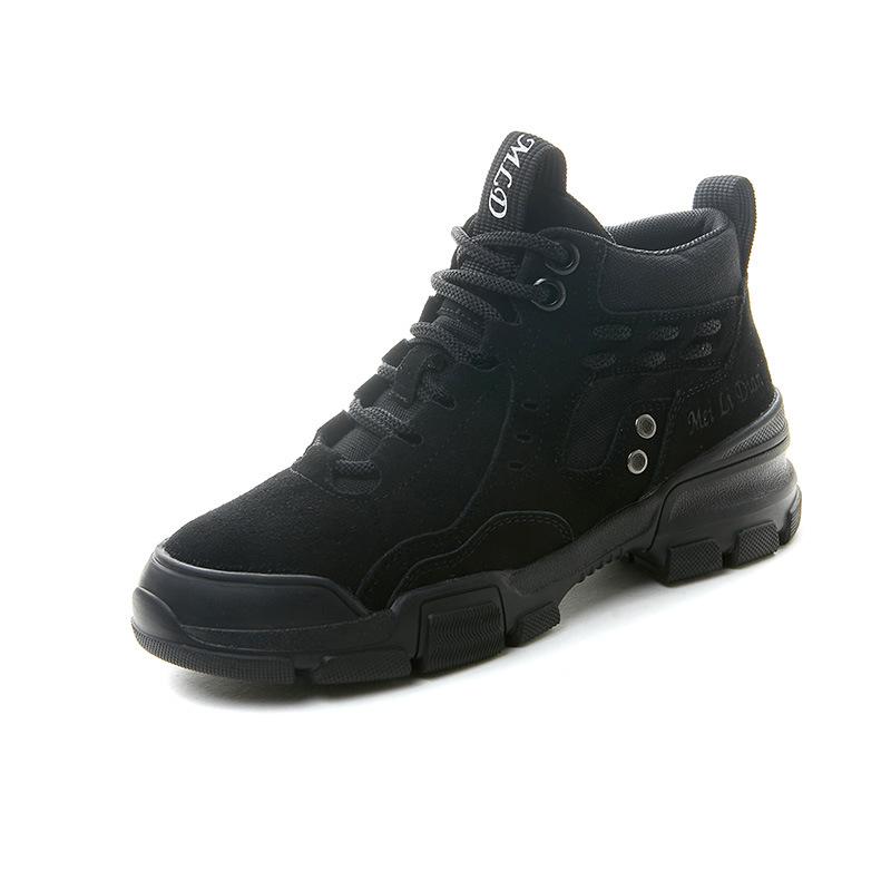 

Martin boots short leather boots women s autumn and winter new outdoor tooling boots hiking shoes high-top hiking shoes 35 [Women s] чёрный