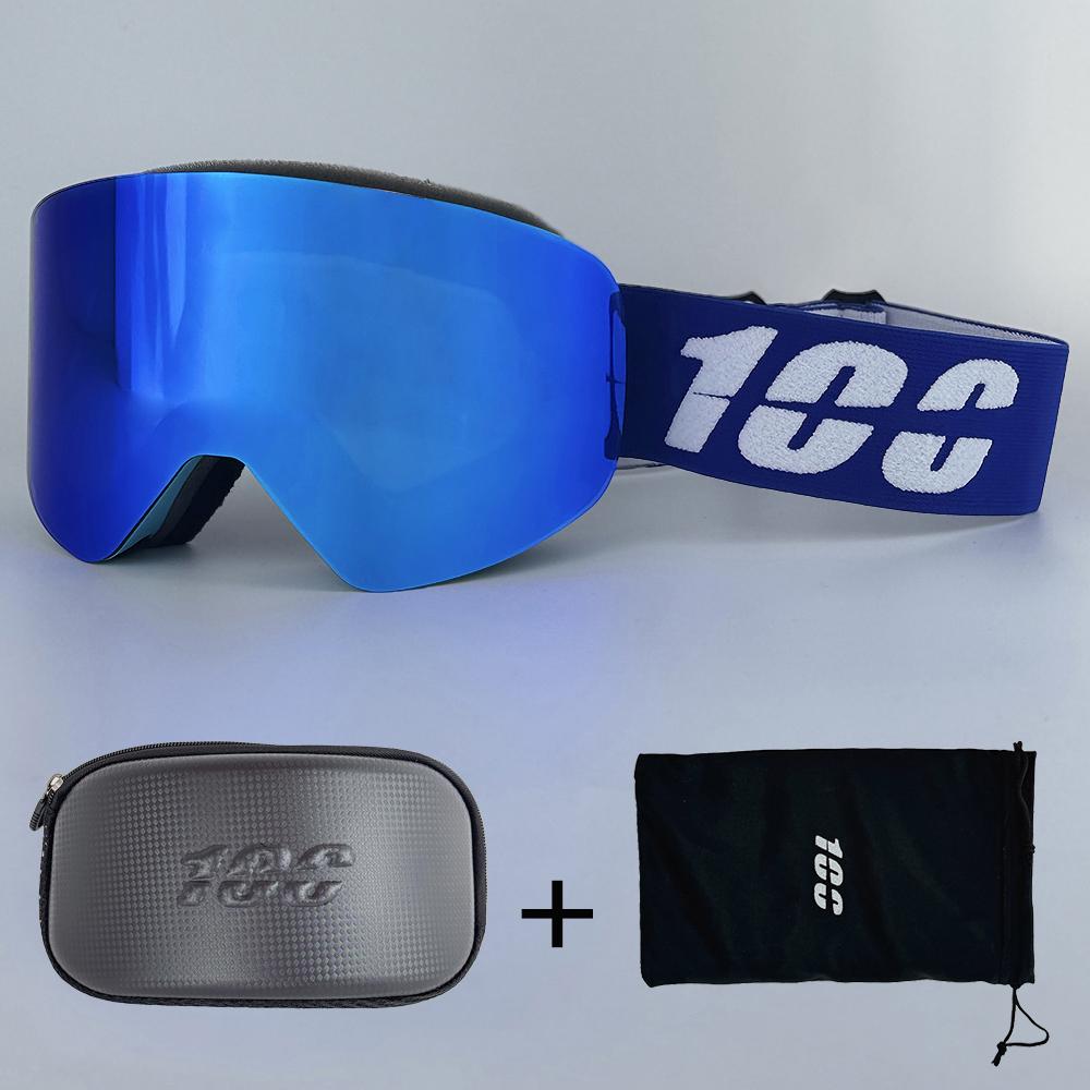 

Мужские магнитные лыжные очки для взрослых, лыжные очки с защитой от запотевания и UV400, очки для сноуборда со сменной линзой высокой четкости