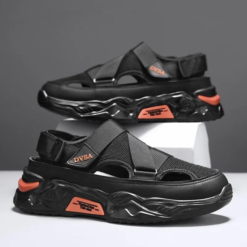 2025 Summer Men's Anti-slip Sandals Men's Casual Shoes Outdoor Breathable Mesh Comfortable Sandals Beach Shoes