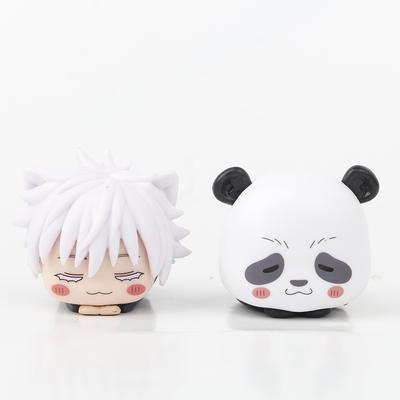 6CM Jujutsu Kaisen Anime Figure Itadori Yuji Satoru Gojo Napping Cat PVC Q Version Prone 4Pcs/Set Model Toys Gift Collection