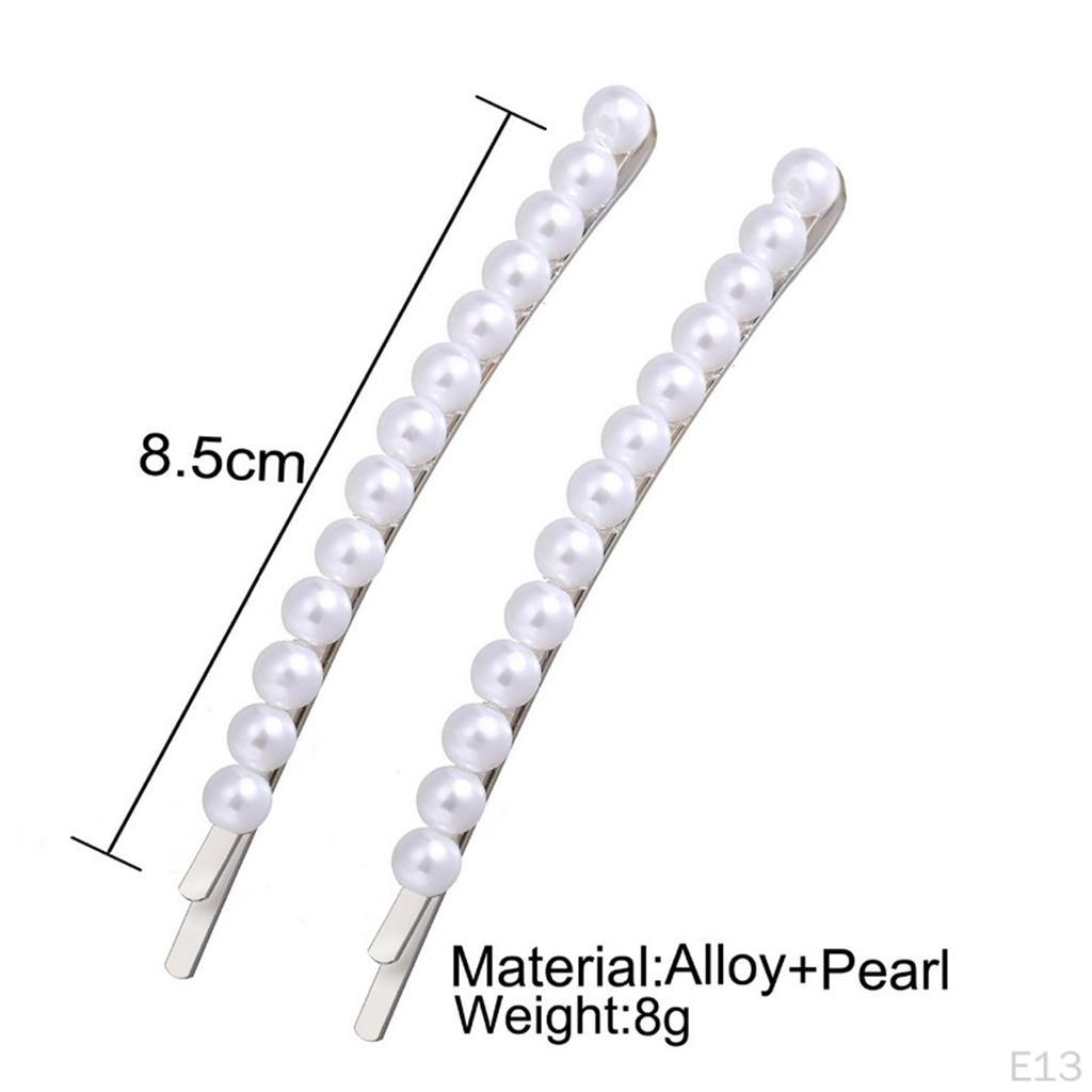 Pearls Hair Pin Barrettes Flower Brooch Lady Womens Jewelry Valentines Day Gifts