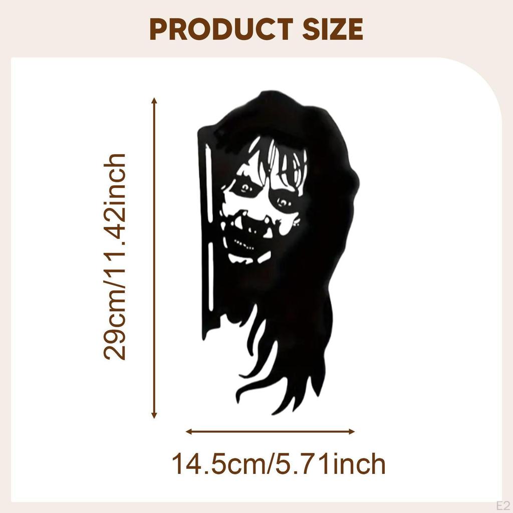 Halloween Silhouette, Artwork, Spooky Scary Ornament, Decorations for Yard, Door, Wall,