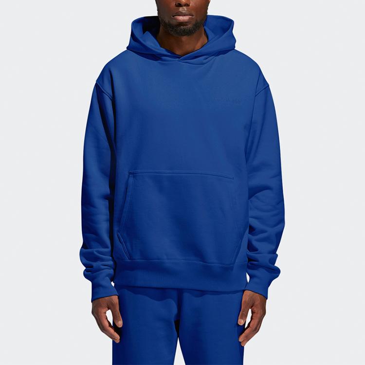 adidas Pharrell Williams Basics Hoodie Power Blue Herren Streetwear GM1942