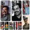 Etui Fashion Saddam Hussein Iraq Arabic Cover For iPhone 16 15 14 13 12 11 Pro Max Apple Phone Case X XS 7 Plus 8 + Art Customiz