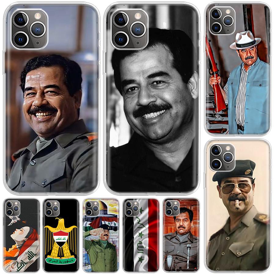 Etui Fashion Saddam Hussein Iraq Arabic Cover For iPhone 16 15 14 13 12 11 Pro Max Apple Phone Case X XS 7 Plus 8 + Art Customiz
