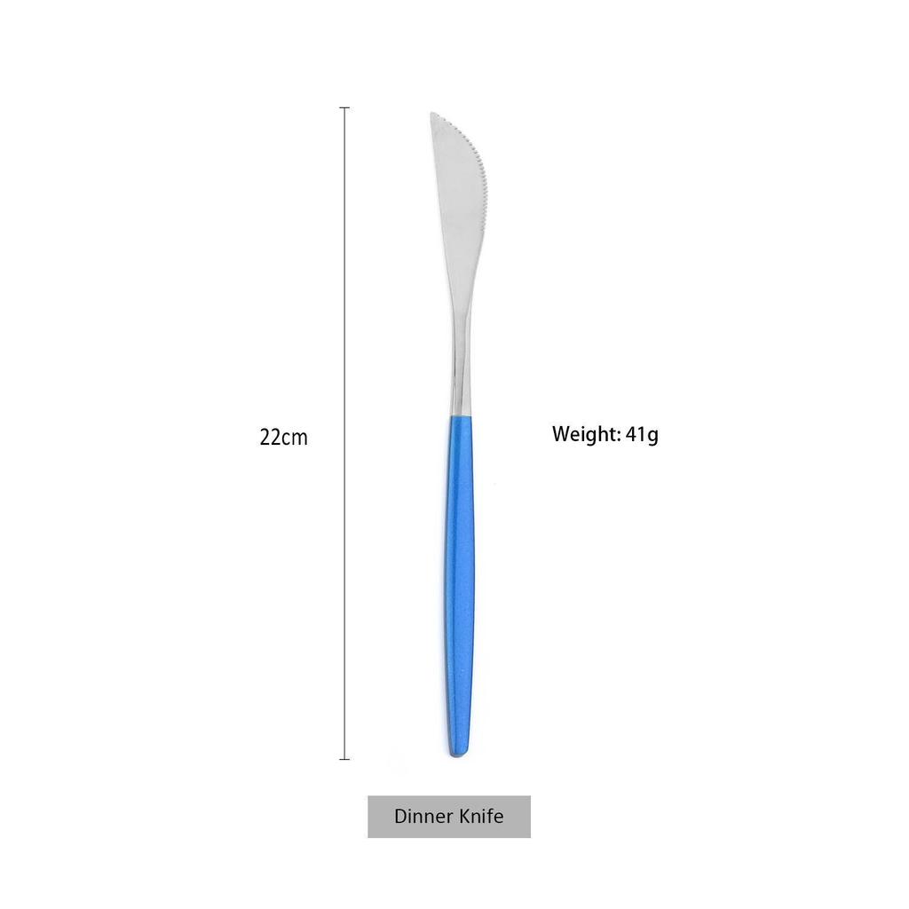 Blue Cutlery Set 18/0 Stainless Steel Gold Dinnerware Set Silverware Flatware Set Dinner Knife Fork Spoon Dropshipping