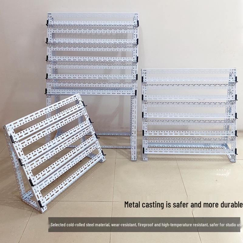 Multi-Purpose Multi-Layer Mobile Phone Stand for Desktop and Floor Use 8 Slots 2-Layer Desktop Stand