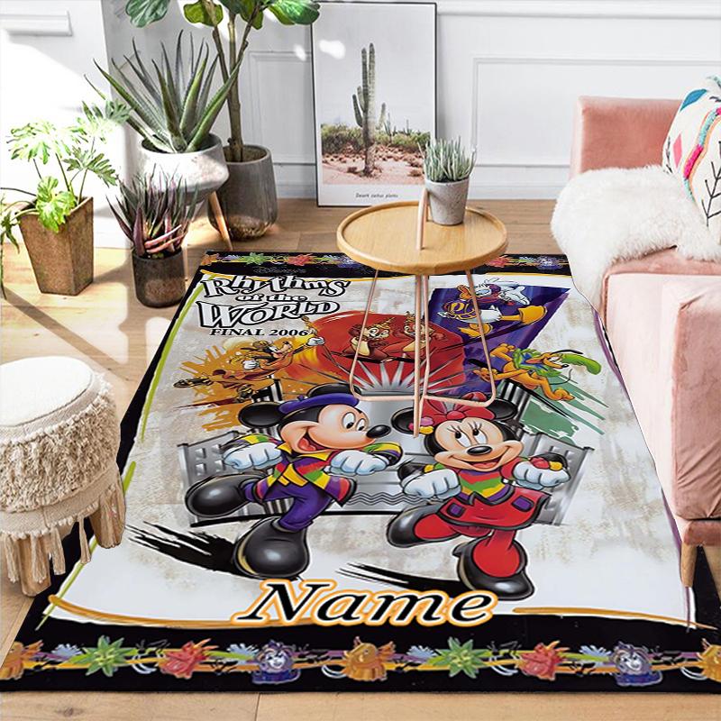 Custom 1Pc Mickey Friends Adventure Rug Office Carpet Indoor Outdoor Entrance Doormat Nonslip Soft And Comfortable Living Room D916136